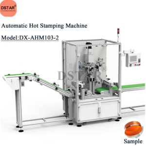 Automatic hot stamping machine connect with Plastic Injeection Production Line DX-AHM103-2